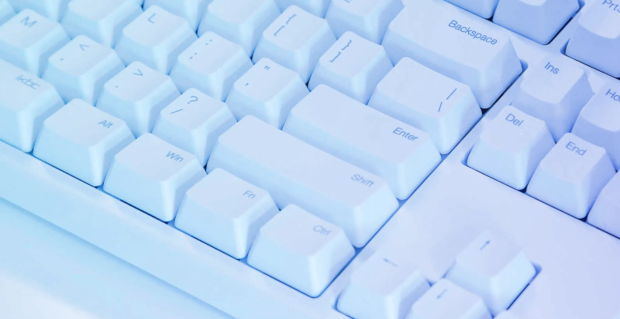 A computer keyboard.